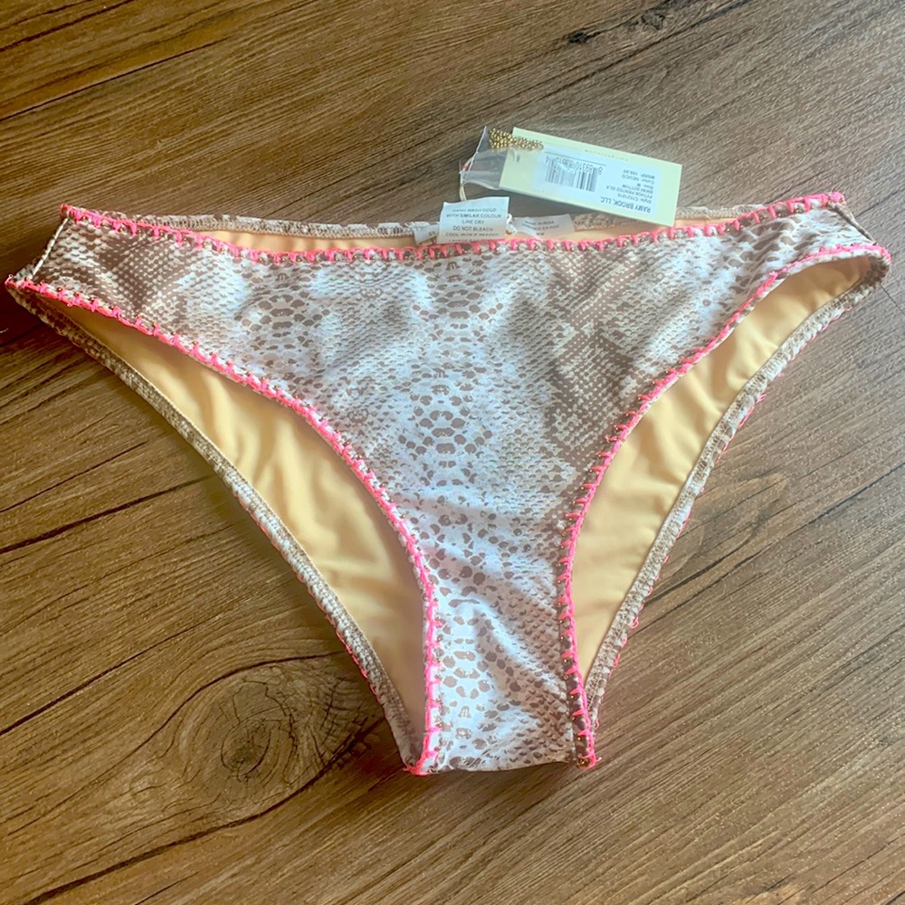 NWT Ramy Brook Python ‘Isla’ bikini bottom MEDIUM